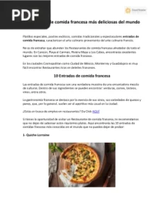 10 Entradas de comida francesa más deliciosas del mundo por Grand Hotelier