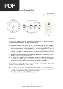 Claves de los esquemas florales de Bach por Olga Mussons