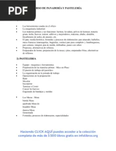Curso Panadería y Pastelería por José Velásquez