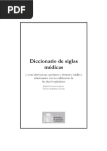 Diccionario de siglas médicas por Javier Yetano Laguna y Victent Alberola Cuñat