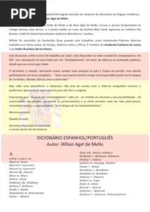 Dicionário Espanhol/Português por Wilian Agel de Mello