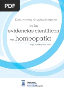 Documento de actualización de las evidencias cientificas en homeopatía por Sergio Abanades y Marta Durán
