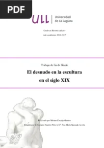 El Desnudo en la Escultura en el Siglo XIX por Miriam Cascajo Gusano