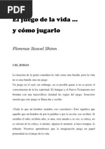 El Juego de la Vida y Cómo Jugarlo por Florence Scovel Shinn