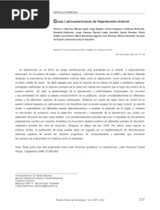Guías Latinoamericanas de Hipertensión Arterial por Varios