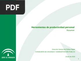 Herramientas de productividad personal por Junta de Andalucía