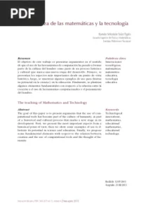 La enseñanza de las matemáticas y la tecnología por Ramón Sebastián Salat Figols