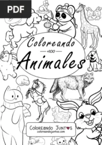 Libro de Animales para Colorear por Coloreando Juntos