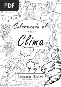 Libro de Clima para Colorear por Coloreando Juntos