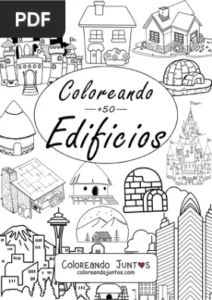 Libro de Edificios para Colorear por Coloreando Juntos