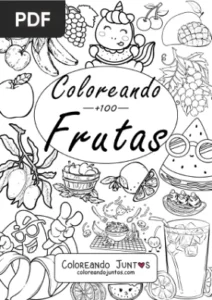 Libro de Frutas para Colorear por Coloreando Juntos