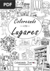 Libro de Lugares para Colorear por Coloreando Juntos