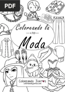 Libro de Moda para Colorear por Coloreando Juntos