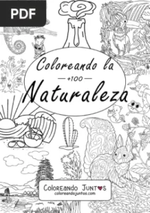 Libro de Naturaleza para Colorear por Coloreando Juntos