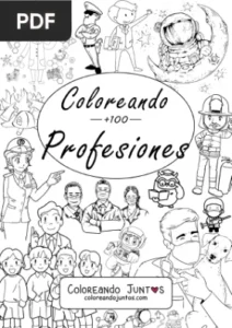 Libro de Profesiones para Colorear por Coloreando Juntos