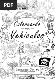 Libro de Vehículos para Colorear por Coloreando Juntos