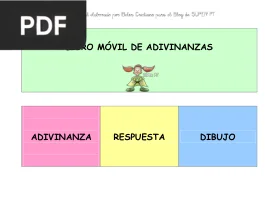Libro móvil de Adivinanzas por Belén Cristiano