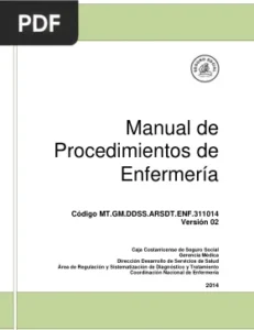 Manual de Procedimientos de Enfermería por Autores Varios
