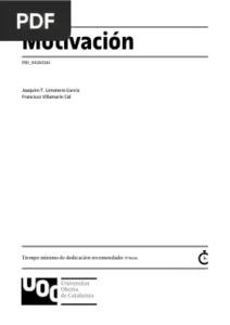 Motivación por Joaquim T. Limonero García, Francisco Villamarín Cid