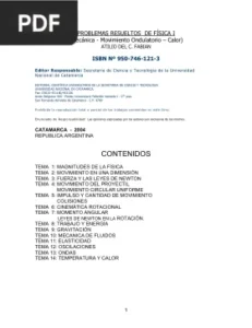 Problemas resueltos de Física I por Atilio del C. Fabián