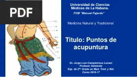 Puntos de acupuntura (Presentación) por Dr. Jorge Luis Campistrous Lavaut