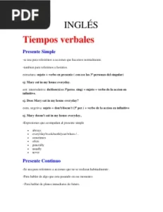 Tiempos verbales por Conalep
