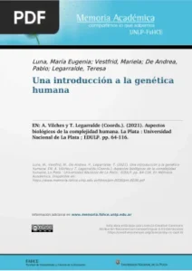 Una introducción a la genética humana por Luna, M., Vestfrid, M., De Andrea, P., Legarralde,T