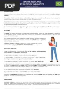 Verbos Regulares en Presente Indicativo por Elbibliote.com
